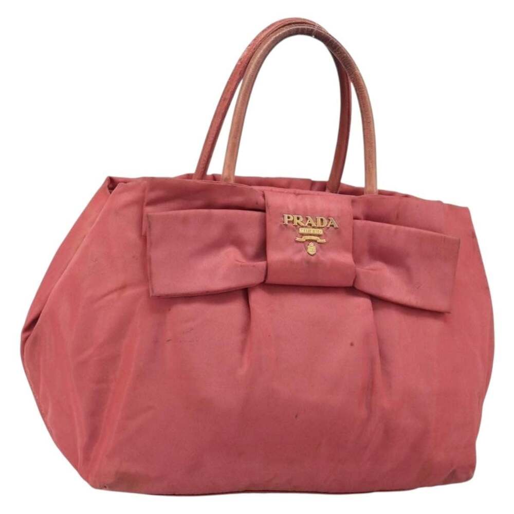 Prada Nylon Ribbon Handbag Pink